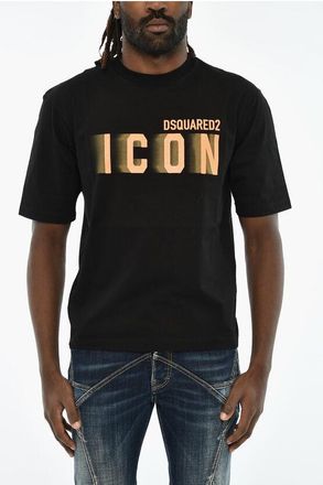 Dsquared2 ICON Cotton Crew-neck T-shirt with Gradient Print size Xs