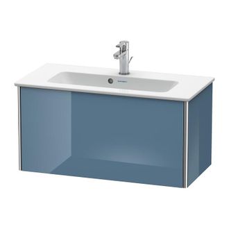 Duravit Duravit Xsquare Mueble De Pared Compacto 81,0x38,8 Cm, 1 Caj&oacute;n, Para Lavabo Me De Starck 234283, Color (frente/cuerpo): Laca De Alto Brillo Stone Blue