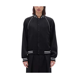Ann Demeulemeester Bomber Jackets, male, Black, Size: L Bomber Jacket