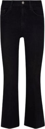 Liu Jo High-waist Crop Flare Jeans - Dames - Cropped Jeans - Zwart - W25 - Katoen - Jeans