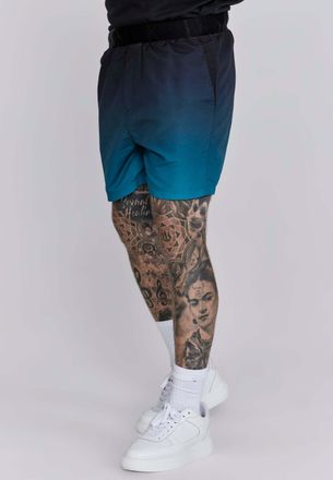 Siksilk Badehose SIKSILK Siksilk Badehose Fade Swim Shorts, Herren, Gr. S, N-Gr, schwarz, Obermaterial: 100% Polyester PES., Badehosen Badehose