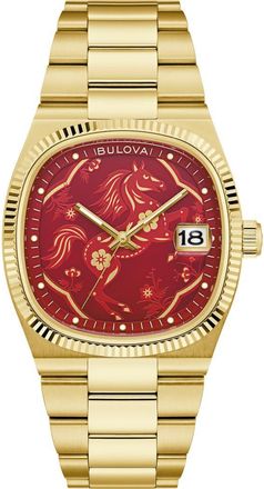 Bulova Super Seville Year of the Horse Bracelet Watch, 37.5mm in Gold-Tone at Nordstrom
