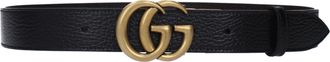 Gucci Marmont Riem Heren Leer Zwart/Bruin