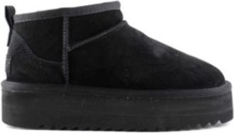 Colors Of California Platform Laars - Dames - Winterlaarzen - Zwart - 36 EU - Leer - Schoenen