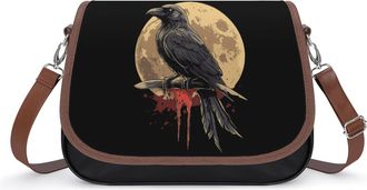 Generic Cow Moon Small Womens Crossbody Bags Shoulder Handbag with Adjustable Strap for Travel