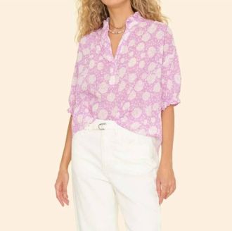 Xirena Cam Floral Blouse In Orchid Pink