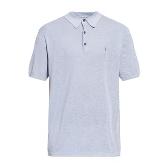 AllSaints Polo Shirts, male, Blue, Size: 2XL Aubrey Polo