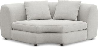 Castlery Fable Corner Sofa Customized, Performance Fleece, Medium Grey, Spill Resistant, Ultra Deep Seats for Castlery Sofas