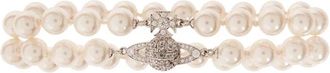 Vivienne Westwood Graziella Double Bracelet - Dames - Armbanden - Beige - M - Accessoires