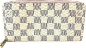 Louis Vuitton Pre-owned Damier Azur Long Wallet (Bi-fold) - Dames - Vintage Accessoires - Wit - ONE Size - Vintage