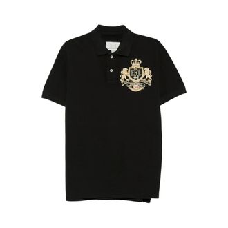 ERL Crest Polo - Tops - Hombre - Negro - XL