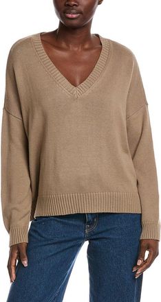 Minnie Rose Boxy Cashmere-Blend Sweater