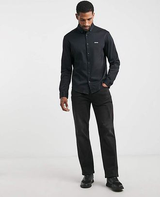 HUGO BOSS Dark Blue Long Sleeve Motion Shirt