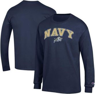 Champion Mens Champion Navy Navy Midshipmen Arch Over Logo Long Sleeve T-Shirt at Nordstrom, Size Xx-Large