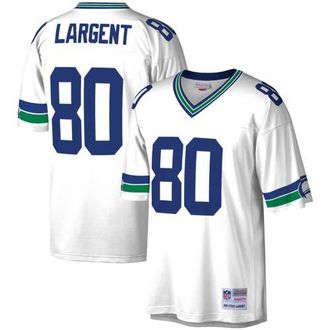 Mitchell & Ness Mens Mitchell & Ness Steve Largent White Seattle Seahawks Legacy Replica Jersey at Nordstrom, Size X-Large