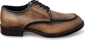 Tod's Derby stringate in pelle - Marrone