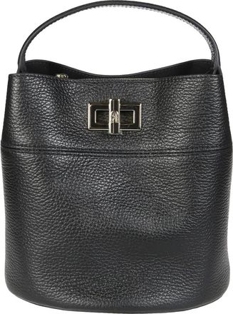 Furla Amelia Mini Bucket Bag - Dames - Schoudertassen - Zwart - ONE Size - Leer - Tassen