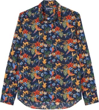 Vilebrequin Caracal Salvador Shirt - Heren - Casual Overhemden - Veelkleurig - 2XL - Katoen - Overhemden