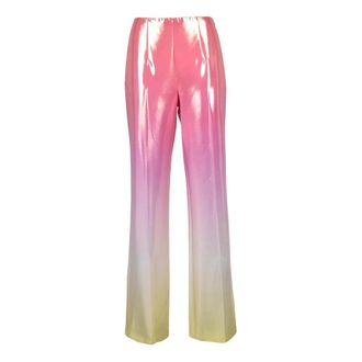 Patrizia Pepe Elegante Polyester Elastaan Broek - Dames - Wijde Broeken - Veelkleurig - XS - Polyester - Broeken