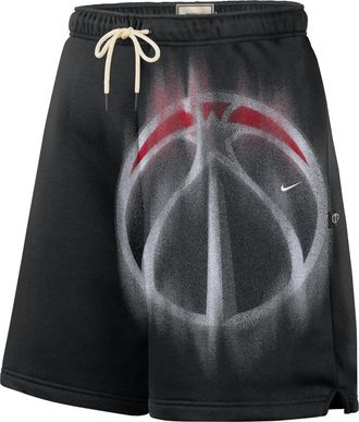Nike Mens Washington Wizards Standard Issue Fleece Basketball Shorts in Black | IQ1552-010