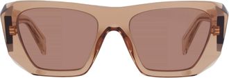 Prada Brown Cat Eye Ladies Sunglasses PR B18S 28E90Q 53