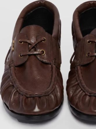 Saint Laurent leather boat shoes