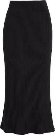 8 by YOOX RIBBED LOW-WAIST MAXI SKIRT
