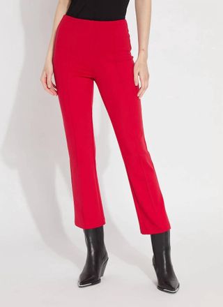 Lyss&eacute; Elysse Ankle Pants In Deep Red