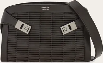 Ferragamo Men Hug crossbody bag Brown