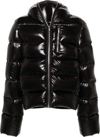 Rick Owens Sealed puffer jacket - men - Polyamide/Cotton/Virgin Wool/Goose Down/Duck Feathers - 50 - Black
