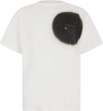 Maison Margiela Spray Print T-shirt - Heren - T-shirts - Wit - L - Katoen - Tops
