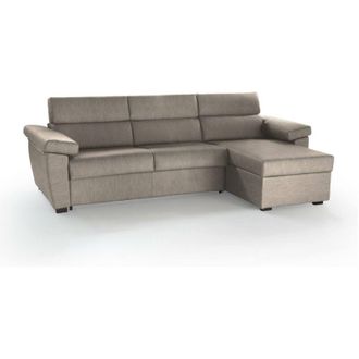 Dmora Dmora - Sof&aacute; Cama Con Pen&iacute;nsula Priverno, Sof&aacute; Esquinero Convertible Para Sal&oacute;n, Acolchado, Desenfundable, 100% Made In Italy, 285x160 H100 Cm, T&oacute;rtol