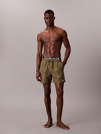 Calvin Klein Double Waistband Swim Shorts - Intense Power