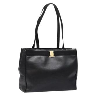 Ferragamo Pre-owned Cuero bolsos-de-mano - Pre-owned - Mujer - Negro - ONE SIZE