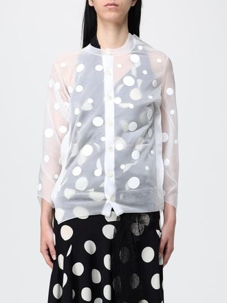 Junya Watanabe Cardigan di nylon a pois