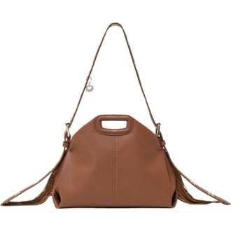 Maje Grained leather Miss M bag in Cognac Brown at Nordstrom, Size Medium