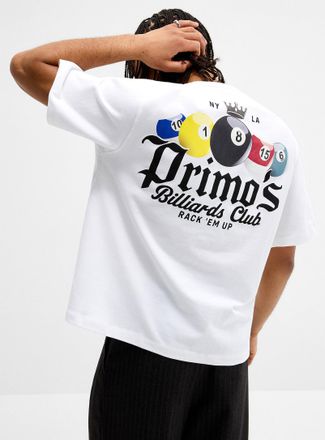 Super Massive Shop Mens Local restaurant graphic T-shirt