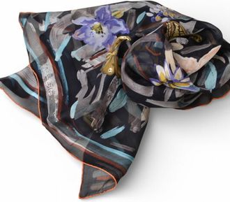 Ferragamo blue Silk Scarf (Pre-Owned)