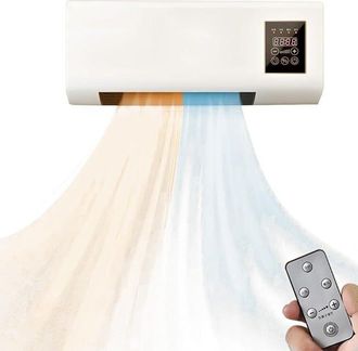 Angel Cerd&aacute; Calefactor Y Aire Acondicionado Port&aacute;til Combinado, Calefactor El&eacute;ctrico De Pared 2 En 1 Para Oficina Y Dormitorio