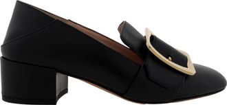 Bally Janelle Block-Heel Loafers, Brand Size 35 ( US Size 4.5 )