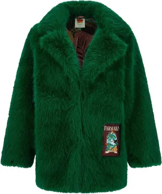 Farm Rio Farm Rio, Jassen, Dames, Groen, XS, Nepbont, Nepbont Jas
