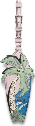 Prada Targhetta con nome Palm Tree - Rosa