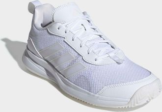 adidas Tennisschuh ADIDAS PERFORMANCE AVAFLASH, Damen, Gr. 38,5, cloud wei&szlig;, ftwr wei&szlig;, zero metallic, Synthetik, Textil, Schuhe Tennisschuh