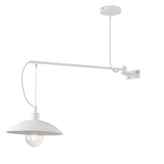 Luce-Ambiente-Design Eldorado Metal Wall Light in White Suspension Style