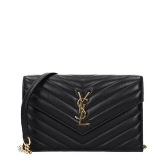 Saint Laurent Damess Crossbodytas zwart leer