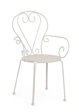 BIZZOTTO Silla en acero con recubrimiento gris mate
