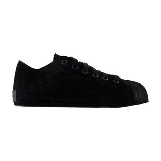 Yohji Yamamoto Sneakers, male, Black, 9 1/2 UK, Black Leather Trainers - Nizzastar