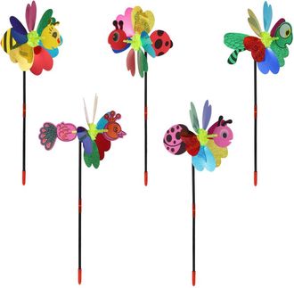 OEM Molinos De Viento Decorativos Para Jard&iacute;n: Adornos Peatonales De Patchwork Brillantes Y Hermosos