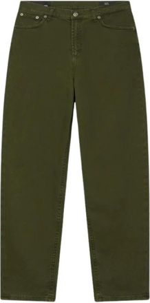 Dondup Losse katoen en lyocell broek - Dames - Loose Fit Jeans - Groen - W25 - Katoen - Jeans