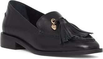 Cinq &agrave; Sept Remi Tassel Leather Loafer in Black at Nordstrom, Size 39.5